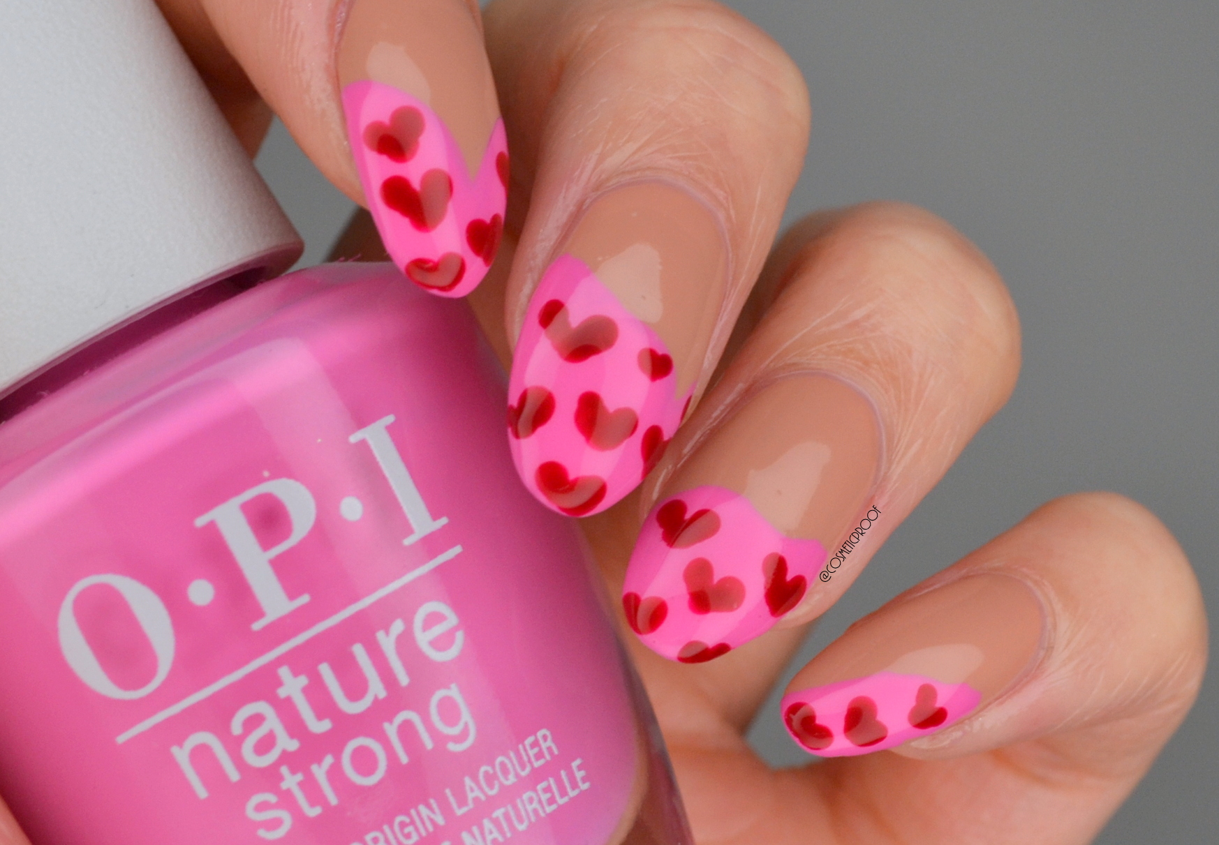 4. Pink and White Heart Nail Art - wide 3